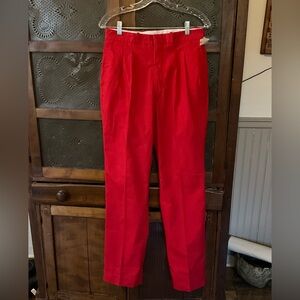 Vintage Red Boston Traders Christmas Pants 29 31 L NWT
